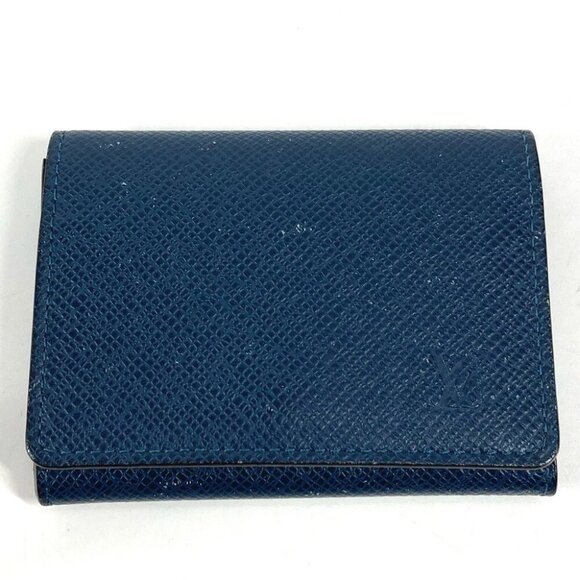 LOUIS VUITTON Taiga Envelope Carte de Visite MM Card Holder Card Case - Picture 1 of 16